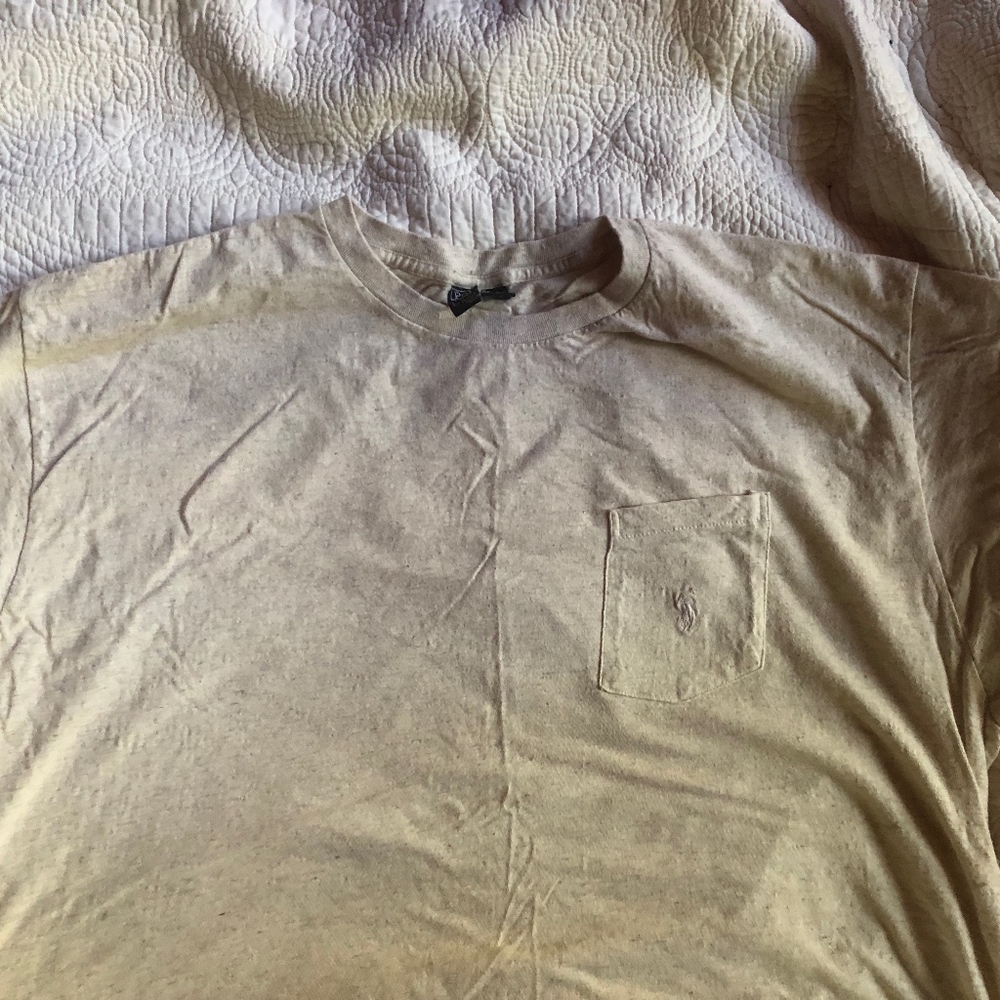 Ralph Lauren XL Beige Classic Fit Tee NWOT